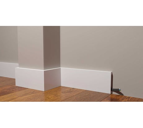 Напольный плинтус Decor-Dizayn ударопрочный влагостойкий под покраску 100Х13Х2000 мм DD709