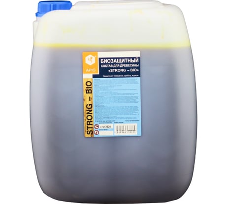 Биозащитный состав для древесины APIS Strong-bio канистра 30 кг 4665296513403