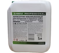 Антисептик невымываемый HIRVI для внутренних и наружных работдля древесины, тонирующий, 5 л, готовый состав 490а094