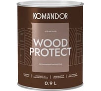 Антисептик лессирующий KOMANDOR WOOD PROTECT 0,9 л 271045