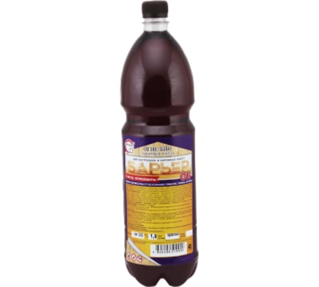 Огнебиозащитный состав для древесины Барьер -ОБ красный, бутылка ПЭТ 1.8 кг 4665296510990