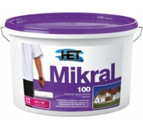 Фасадная акрилатная краска HET Mikral 100 3 л/4.47 кг 04126