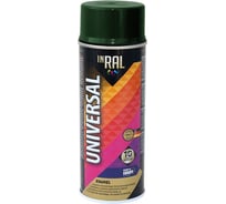 Аэрозольная эмаль InRal UNIVERSAL 34 темно-зеленая RAL6009, 400 мл 26-7-6-034