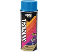 Аэрозольная эмаль InRal UNIVERSAL 30 светло-голубая RAL5012, 400 мл 26-7-6-030
