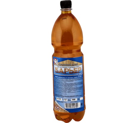 Биозащитный состав для древесины Барьер-BIO охра, бутылка ПЭТ 1.5 кг 4665296510792