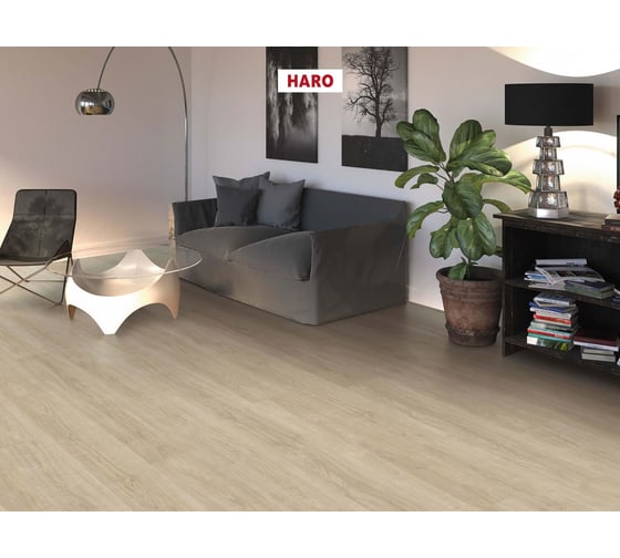 Ламинат HARO tritty 100 Бежевый, 32 класс, толщина 8 мм, 1.980 кв.м 541475