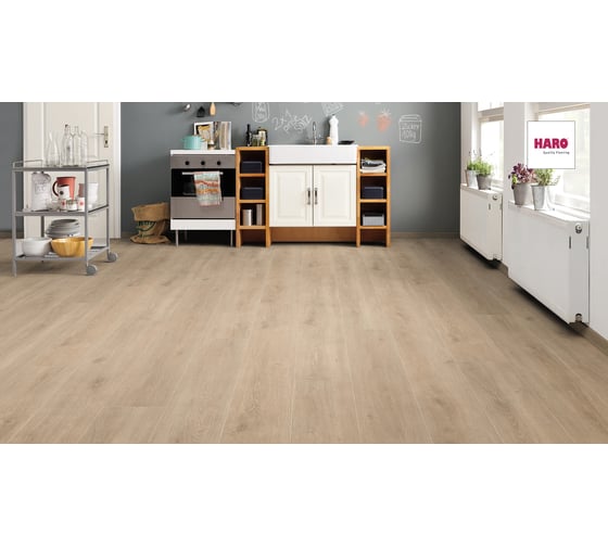 Ламинат HARO tritty 100 Бежево-коричневый, 32 класс, толщина 8 мм, 1.980 кв.м 535261