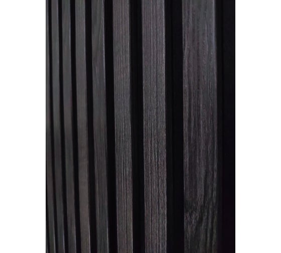 Акустическая панель Indeco 275x60x1,9см рейки МДФ черный/ясень дымчатый 00-00083941