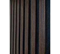Акустическая панель Indeco 275x60x1,9см рейки МДФ черный/ясень коньяк 00-00083939