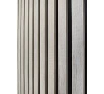 Акустическая панель Indeco 275x60x1,9см рейки МДФ черный/дуб кремовый 00-00083946