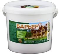 Защитно-декоративный антисептик БАРЬЕР DECOR белый, ведро 5 кг 4665296514653