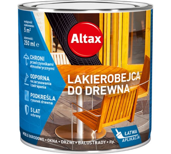 Лак-морилка ALTAX LAKIEROBEJCA дуб, 250 мл 50030-13-000025