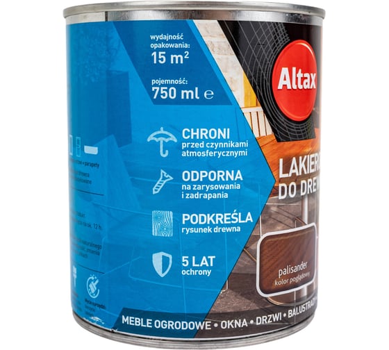 Лак-морилка ALTAX LAKIEROBEJCA палисандр, 750 мл 50030-07-000075