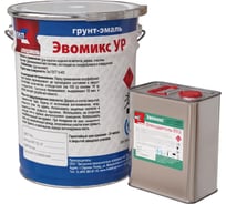 Грунт эмаль полиуретановая двухкомпонентная ЭвоМикс УР шелковисто-матовая, 20 кг, RAL 7038 Агатовый серый 20КПУРR7038