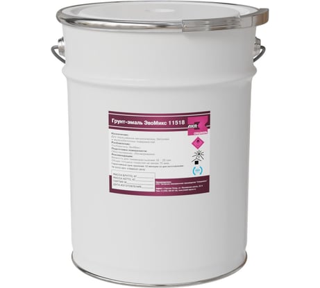 Грунт-эмаль алкидно уретановая полуглянцевая ЭвоМикс 11518 18 кг RAL 6034 Пастельно-бирюзовый 18КАУПГR6034