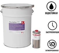 Эмаль эпоксидная двухкомпонентная матовая ЭвоМикс 72773 18 кг RAL 8014 Сепия коричневый 18КЭR8014