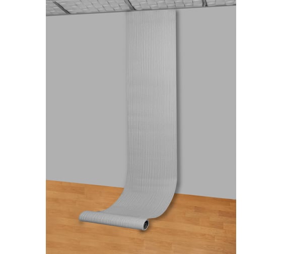 Самоклеящаяся ПВХ плитка LAKO DECOR Эвкалипт серебристый толщина 2мм 1,8м² 60x300 см, в рулоне LKD-RU-W018R