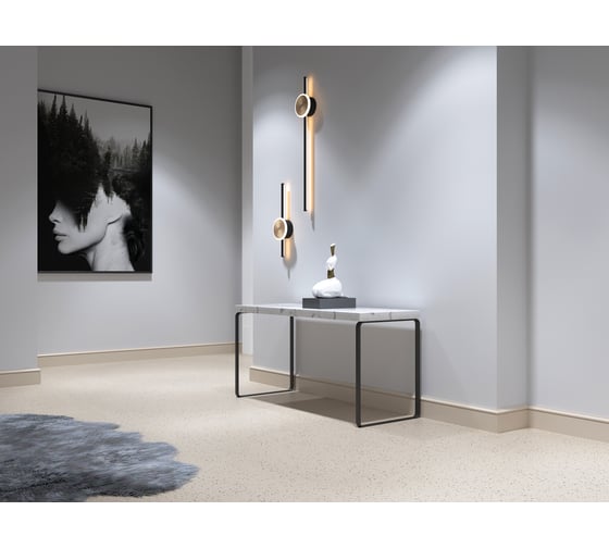 Напольный плинтус Decor-Dizayn ударопрочный, влагостойкий, бежевый, 79х13х2400 мм 005-74