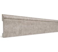 Напольный плинтус Decor-Dizayn ударопрочный, влагостойкий, серый бархат, 79х13х2400 мм 005-25
