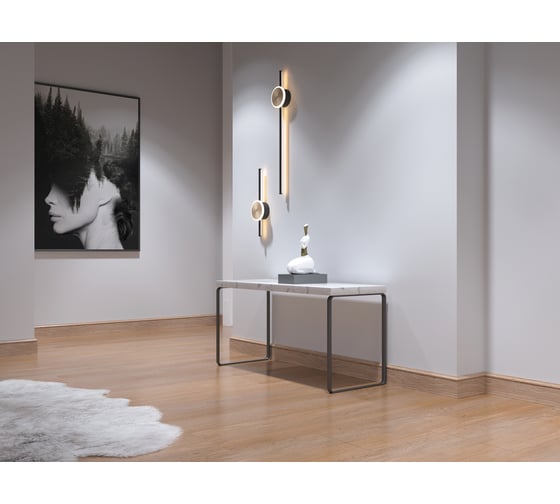 Напольный плинтус Decor-Dizayn ударопрочный, влагостойкий, орех, 79х13х2400 мм 005-90SH