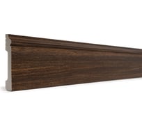 Напольный плинтус Decor-Dizayn ударопрочный, влагостойкий, темный орех, 79х13х2400 мм 005-73SH