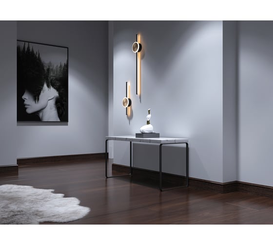 Напольный плинтус Decor-Dizayn ударопрочный, влагостойкий, темный орех, 79х13х2400 мм 005-73SH