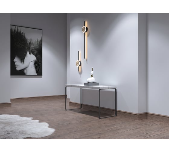Напольный плинтус Decor-Dizayn ударопрочный, влагостойкий, ясень 79х13х2400 мм 005-92SH