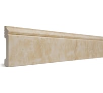 Напольный плинтус Decor-Dizayn ударопрочный, влагостойкий, юрский мрамор, 79х13х2400 мм 005-10