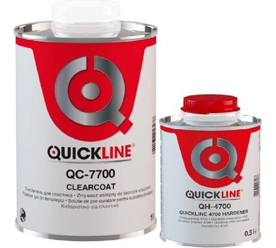 Комплект Quick Line Прозрачный лак 1л Отвердитель стандартный 0,5 л 7700/S1+4700/S0.5 1