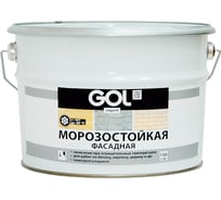 Акриловая краска Palizh GOL Фасадная морозостойкая органорастворимая база А 12 кг 11605743