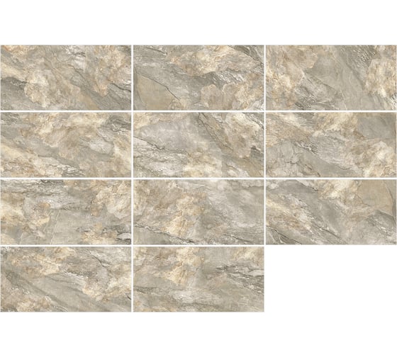 Керамогранит Delacora Slate Brown матовый карвинг 300x600x9,5, 1,44 м2, коричневый D30002M