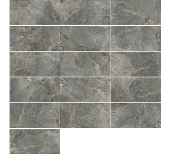 Керамогранит Delacora Stoncrete Vintage матовый карвинг 300x600x9,5, 1,44 м2, коричневый D30009M