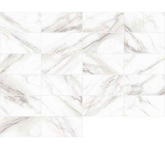 Керамогранит Delacora Calacatta Andrea матовый карвинг 300x600x9,5, 1,44 м2, белый D30019M