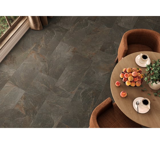 Керамогранит Delacora Stoncrete Copper матовый карвинг 300x600x9,5, 1,44 м2, серый D30007M