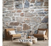 Фотообои Verol 3D флизелиновые на стену Камень Лофт 300x283 см обои виниловые моющиеся 391-ФФО-05974