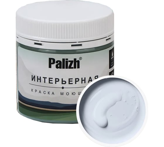 Краска интерьерная Palizh шелковисто-матовая №814 байкал 0,2 кг 11613953