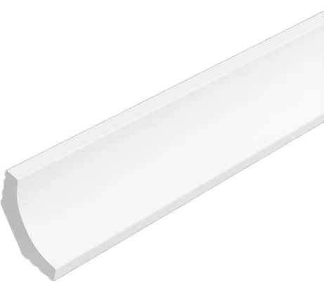Плинтус СОЛИД Solid потолочный, полимерный, белый, 2,0 м 6 UHD 18/19