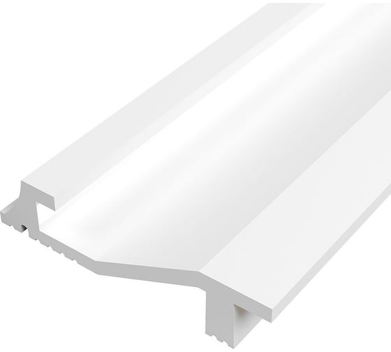 Плинтус СОЛИД Solid UHD полимерный напольный под подсветку, полимерный ультравысокой плотности, белый, 2,0м 1 UHD 32/100L