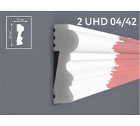 Молдинг СОЛИД Solid полимерный, белый, 2,0 м 2 UHD 04/42