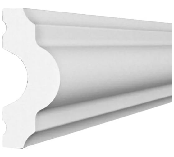 Молдинг СОЛИД Solid полимерный, белый, 2,0 м 2 UHD 02/42