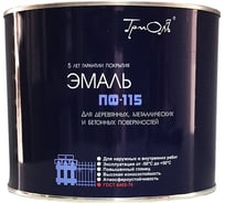 Эмаль ТРИОЛЬ ПФ-115 красная глянцевая 00018233