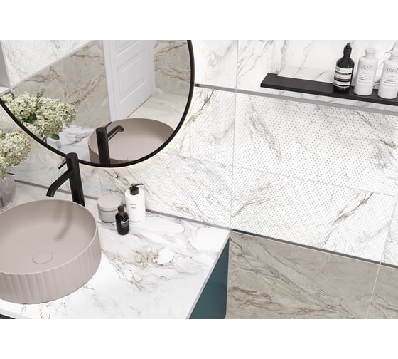 Плитка настенная New Trend Intensity Light 300x600x9, 1,8м2, белый WT36ITS15