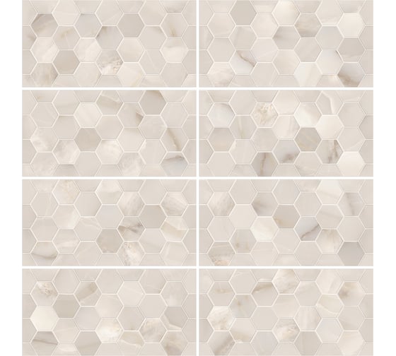 Плитка настенная New Trend Milenial Art 300x600x9, 1,8м2, бежевый WT36MNE11