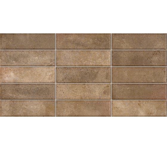 Плитка настенная New Trend Elbrus Brick Marron 300x600x9, 1,8м2 коричневый WT36ELR31 1
