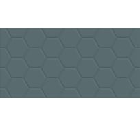Плитка настенная Эдельвейс Гексагон синий / Edelweiss Hexagon Blue NewTrend 300x600x9, 1,8м2, синий WT36EDW23