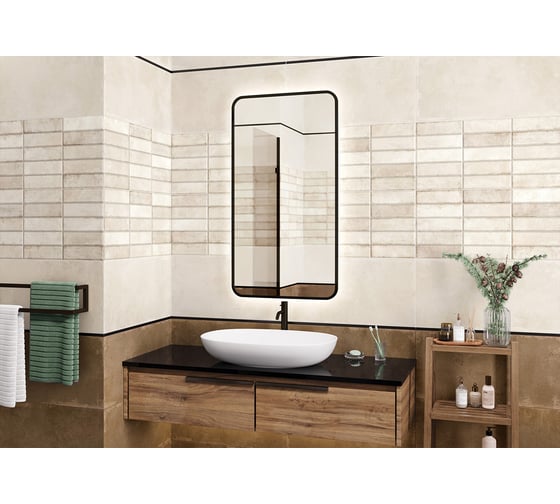 Плитка настенная New Trend Elbrus Brick Crema 300x600x9, 1,8м2, бежевый WT36ELR11