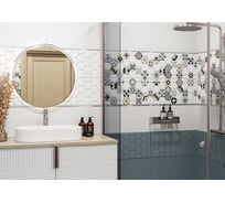 Плитка настенная Эдельвейс Гексагон белый / Edelweiss Hexagon White NewTrend 300x600x9, 1,8м2, белый WT36EDW15