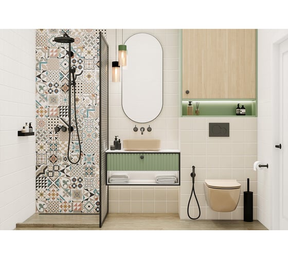 Плитка настенная New Trend Design Art Ivory 300x600x9, 1,08м2, серый WT36DST01