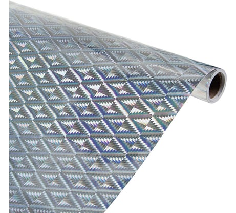 Пленка самоклеящаяся голография серебро 1004 (0.45х3 м; 30 мкм) Calligrata 1075463