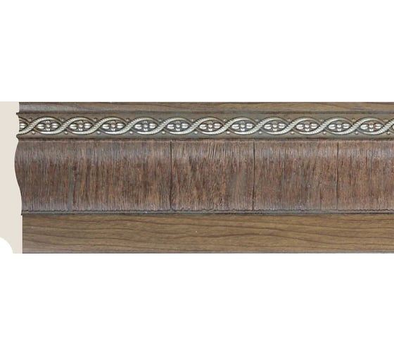 Интерьерный багет Cosca Decor Плинтус 95x14x2400мм, Орех 153- СПБ106282